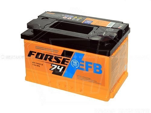 Аккумулятор  74 "FORSE EFB" обратная полярность (низкий)