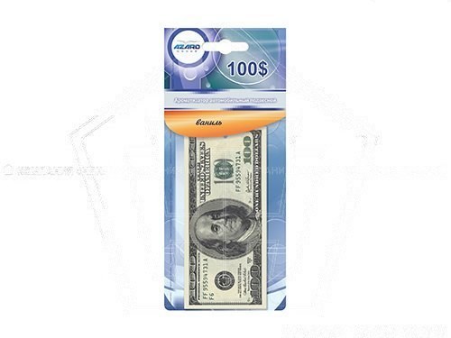 Ароматизатор подвесной картон 100$, Ваниль