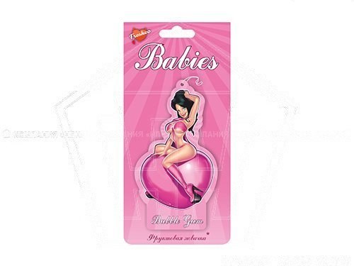 Ароматизатор подвесной картон BABIES, Бабл-гам