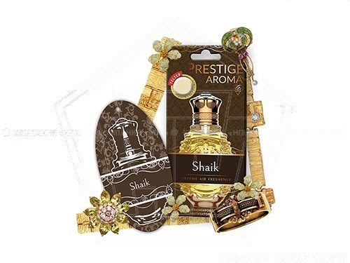 Ароматизатор подвесной картон FOUETTE "Prestige Aroma" парфюмированный Shaik