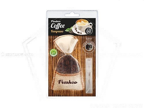 Ароматизатор подвесной мешочек FRESHCO COFFEE, Капучино