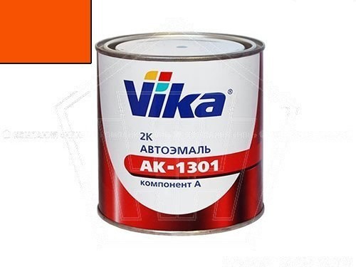 Автоэмаль ВИКА 2К Акриловая АК-1301 (оранжевая) 0,85 кг (121)
