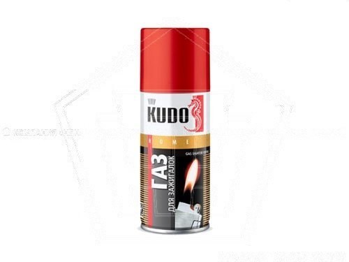Баллон газовый для заправки зажигалок KUDO (140мл) метал. (KU-H404)