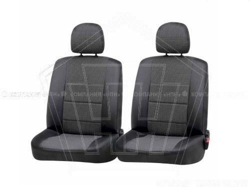 Чехлы сидений Mitsubishi ASX (с 2010г.SUV) SKYWAY ткань, Темно/серые