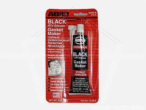 Герметик-прокладка  ABRO черный многоцелевой BLACK RTV Silicone (85 г) США (12-AB)