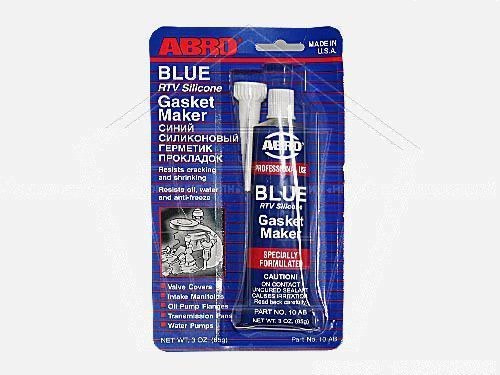 Герметик-прокладка  ABRO синий многоцелевой BLUE RTV Silicone (85 г) США (10-AB)