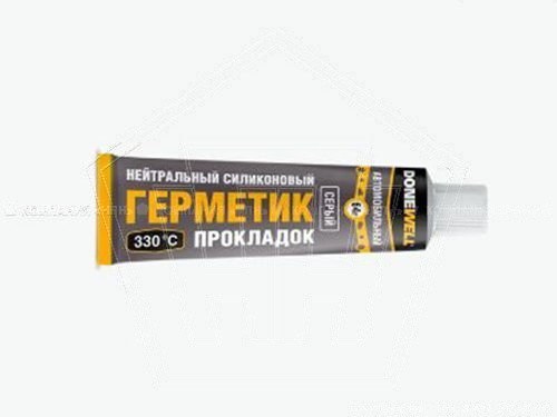 Герметик-прокладка  DONEWELL серый силиконовый ( 64 гр.) нейтральный (DGT-115)