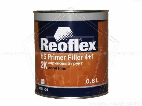 Грунт акриловый (2-комп.) 4+1 Reoflex HS Primer Filler (0,8л) серый, без отвердителя