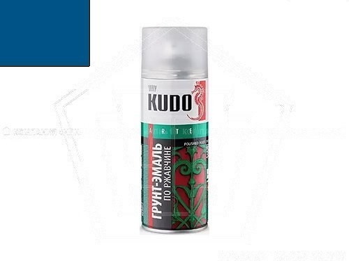 Грунт-эмаль KUDO по ржавчине (3 в 1) синяя RAL 5005 (520мл) (KU-315005)