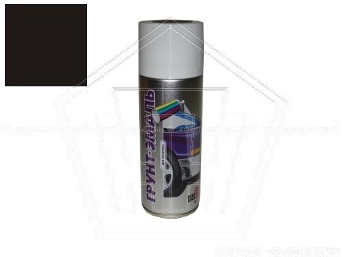 Грунт-спрей KUDO для пластика черный акриловый (RAL 9005) (520мл) (KU-6002)