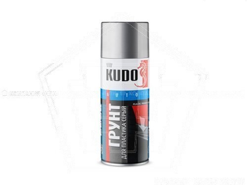 Грунт-спрей KUDO для пластика серый акриловый (520мл) (KU-6020)