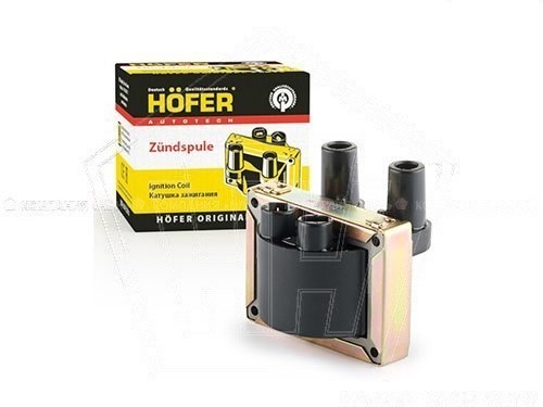 Катушка зажигания для а/м дв.406, ВАЗ 1111 (разъем РФ) HOFER (406.3705)