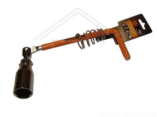 Ключ свечной 21 *250 мм карданный Г-образный АвтоDело (34312)