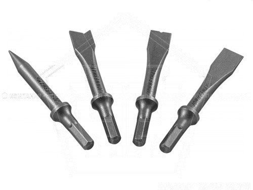 Комплект коротких зубил для пневматического молотка (JAH-6833H), 4 предмета JONNESWAY (JAZ-3944H)