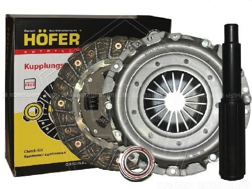 Комплект сцепления ВАЗ 2190, Lada X-Ray (КПП с тросовым приводом) HOFER в сб. HF 530 094