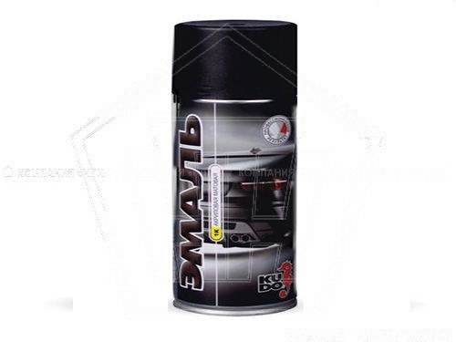 Краска-спрей KUDO акриловая 1К черная матовая (520мл) (KU-5232.5)
