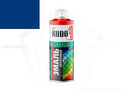 Краска-спрей KUDO акриловая Satin RAL 5002 (520мл) синяя, полуматовая (KU-0A5002)
