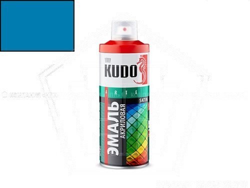 Краска-спрей KUDO акриловая Satin RAL 5015 (520мл) голубая, полуматовая (KU-0A5015)