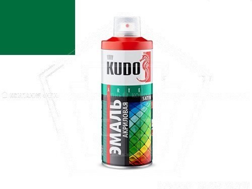 Краска-спрей KUDO акриловая Satin RAL 6029 (520мл) зеленая, полуматовая (KU-0A6029)
