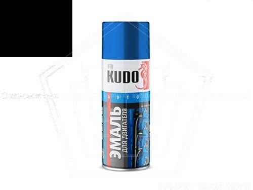 Краска-спрей KUDO для двигателя черная (520мл) (KU-5131)