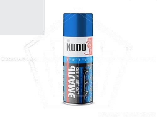 Краска-спрей KUDO для двигателя серебряная (520мл) (KU-5132)