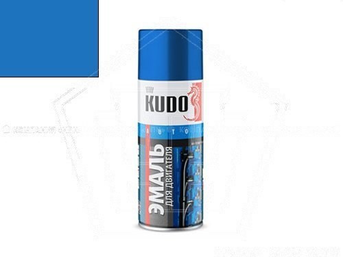 Краска-спрей KUDO для двигателя синяя (520мл) (KU-5133)