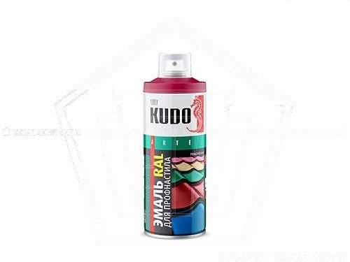 Краска-спрей KUDO для металлочерепицы RAL 8019 серо-коричневый (520мл) (KU-08019R)