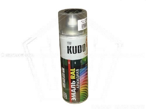 Краска-спрей KUDO универсальная RAL 9005 черный реактивный (520 мл) (KU-09005)