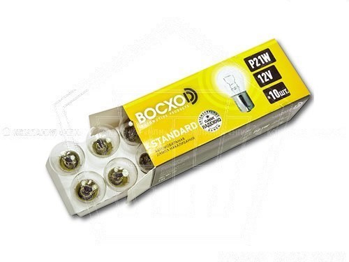 Лампа 12 V 21 W ВОСХОD желтая (повторитель) ВА15s (82210Y)