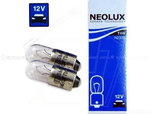 Лампа 12 V  4 W NEOLUX  BA9s ORIGINAL (NL-233)
