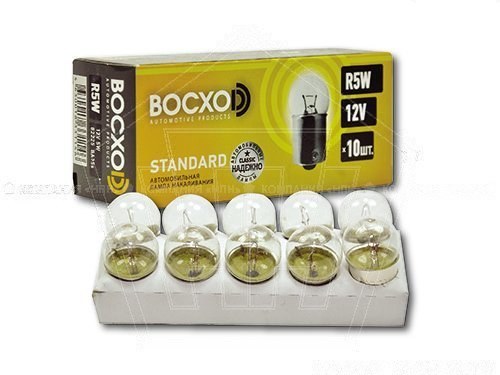 Лампа 12 V  5 W ВОСХОD (повторитель) габариты ВА15s (82225)