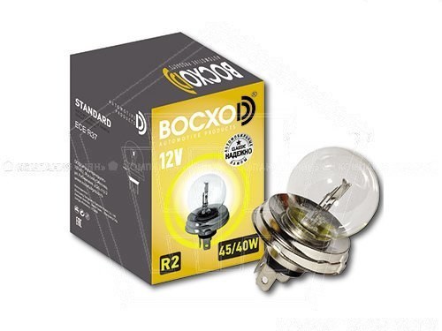 Лампа фарная 12V 45/40 W R2 ВАЗ ВОСХОD P45t-41 (80412)