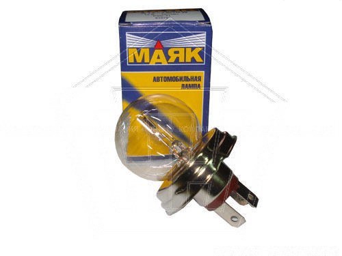 Лампа фарная 12V 75/70 W R2 МАЯК P45t-41 (61275)