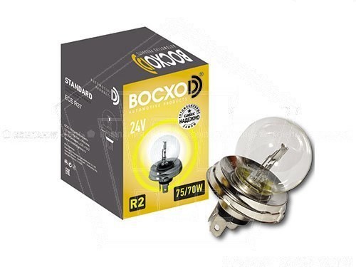 Лампа фарная 24V 60/40 W R2 ВОСХОD P42d (80642)