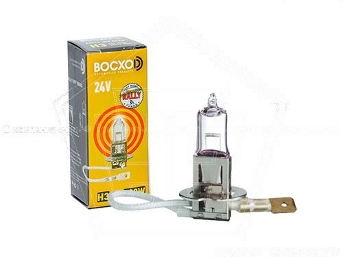 Лампа галогеновая H3 24V 100W ВОСХОD PK22s (80713)