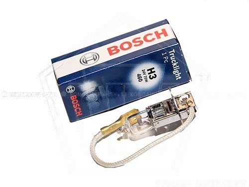 Лампа галогеновая H3 24V  70W BOSCH Truck Light P43t(1987302431)