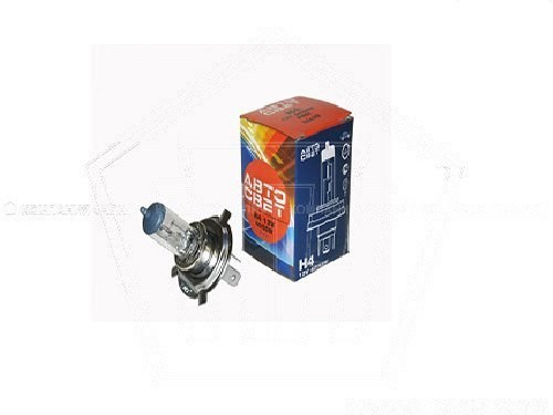 Лампа галогеновая H4 12V  60/55W АВТОСВЕТ Premium +30% P43t (32420PR+30)