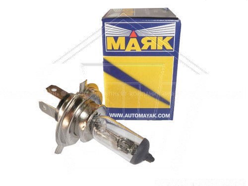 Лампа галогеновая H4 24V  75/70W МАЯК Р43t-38 (54430)