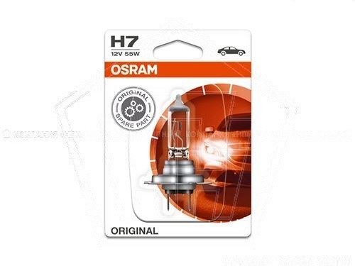 Лампа галогеновая H7 12V  55W OSRAM Standard РХ26d ORIGINAL (64210)