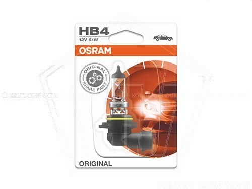 Лампа галогеновая HB4 12V  51W OSRAM Standard Р22d ORIGINAL (9006)