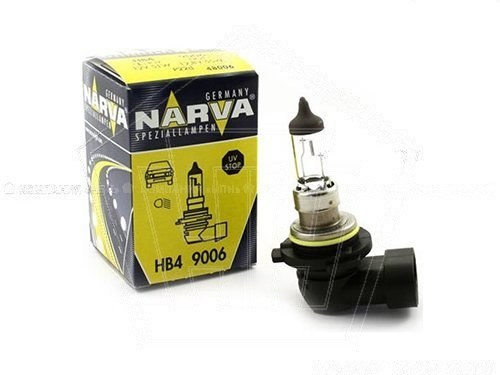 Лампа галогеновая HB4 12V  55W NARVA Standard Р22d ORIGINAL (48006)