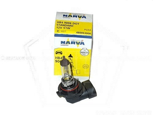 Лампа галогеновая HB4 12V 55W NARVA Standard Р22d