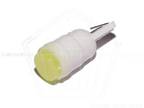 Лампа светодиод 12V Т10(W5W) KS-AUTO без цоколя, фарфор, керам. корпус,белая, 1-конт. (T10 SMD-C)