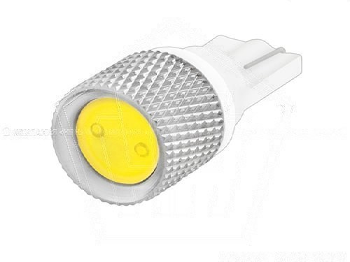 Лампа светодиод 12V Т10(W5W) SKYWAY 1 SMD радиатор без цоколя 1-контакт Белая