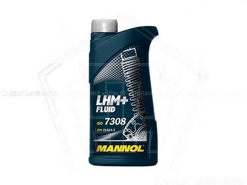 Жидкость гидравлическая, ГУР MANNOL LHM + Fluid (1 л) зелёная (8301-1)
