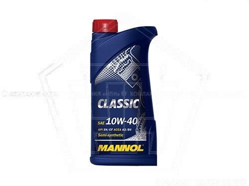 Масло MANNOL моторное 10W-40 Classic ( 1л) полусинтетика (7501-1)