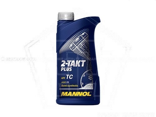 Масло MANNOL моторное   2-х тактное  Plus API TC   (1л) полусинтетика