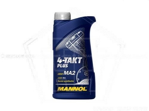 Масло MANNOL моторное   4-х тактное 10W40 Plus   (1л) полусинтетика