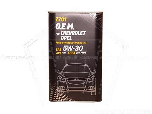 Масло MANNOL моторное   O.E.M. 5W-30 for Chevrolet, Opel    (1л) синтетика