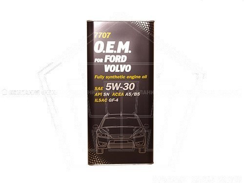 Масло MANNOL моторное   O.E.M. 5W-30 for Ford, Volvo    (5л) синтетика